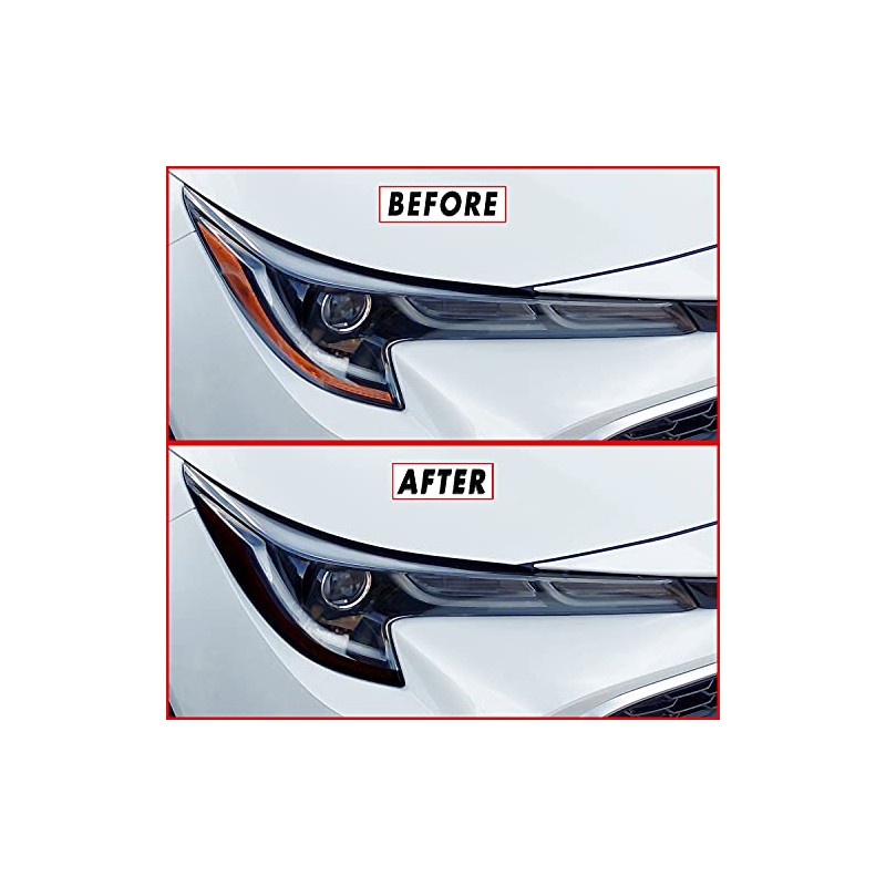 SlickMod PreCut Vinyl Smoke Tint for 2020-2021 Toyota Corolla Headlight