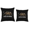 The True Web Designer Spider Tarantula Throw Pillow