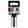 Performance Tool W32217 1/2 Drive 17mm 6Point Socket, 1 Pack