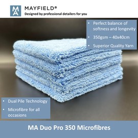 Microfibre Polishing Cloths x 5-350gsm, 40cm x 40cm, Car Cleaning, Detailing, Drying Towel, Waxing (5)…