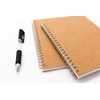 DSTELIN Blank Spiral Notebook, 3-Pack, Soft Cover, Sketch book, 100