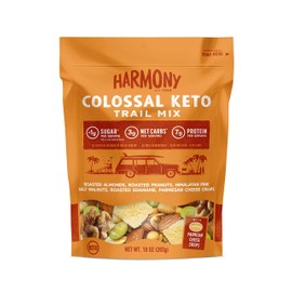 Diamond of California Harmony Colossal Keto Trail Mix with Peanuts, Roasted Edamame, Diamond of California Himalayan Pink Salt Walnuts, and Sonoma Creamery Parmesan Cheese Crisps, 10 Oz, 1 unit