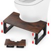 Foldable Toilet Stool, 6" and 7" Wood Poop Stool for