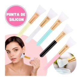 Pinceles De Silicona Suave Para Aplicar Mascarillas 3 Pzs Color Surtido