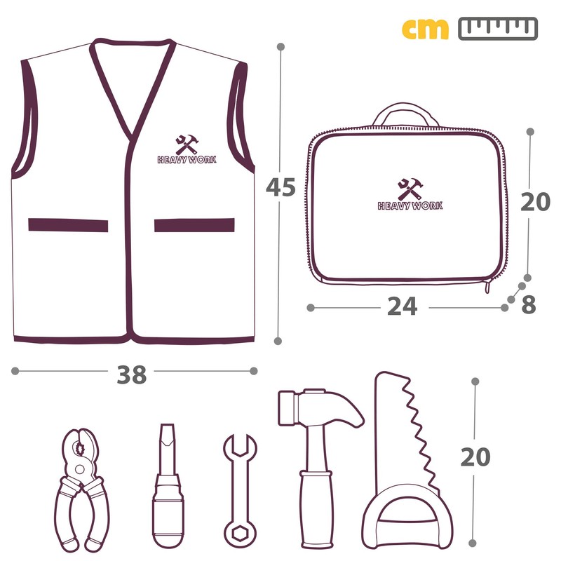 COLORBABY 49957 My Tools Set Engineer C/Maletin and Tools