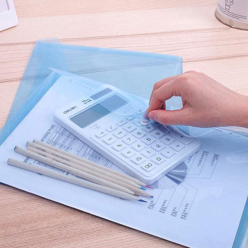 Nordun 25 x A4 Plastic Document Folder with Press Stud