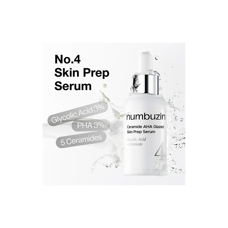 Numbuzin [Numbuzin]No.4 Ceramide AHA Glazed Skin Prep Serum 1.3ml (10ea)
