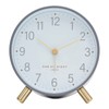 One Six Eight London Maisie Silent Alarm Clock, Grey
