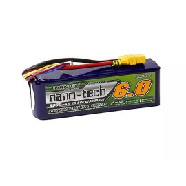 Turnigy Nano-Tech 6000mAh 4S 14.8V 25C 50C LiPo Battery XT90  Plane Multi-Rotor
