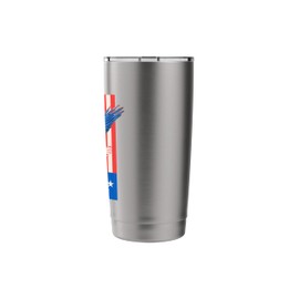 Patriotic Happy Labor Day Design Stainless Steel Insulated Tumbler