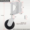 Gate Wheel, Spring Loaded Gate Caster, Heavy Duty Wooden Fence