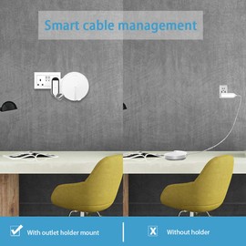 HOLACA Steckdosenhalterung für TP-Link Deco M5 Whole Home Mesh WiFi System - Keine Kabelsalat, stabile Deco M5 Wandhalterung, leicht zu verschieben, platzsparend, 2 Stück