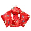 ASWTZ Women's Japanese Kimono Costume Traditional Geisha Short Robe Anime