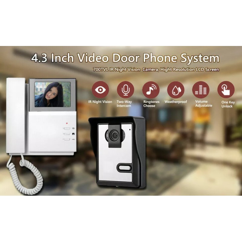 AmoTech Timbres Con Camara Para La Puerta Entrada De La