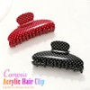 Campsis Pinzas acrílicas para el cabello con forma de garra,
