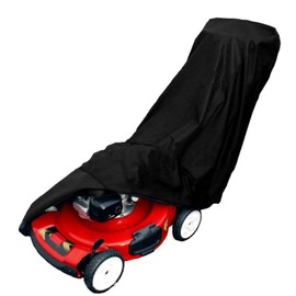 Lawn Mower Cover Tarpaulin Cover Waterproof 420D Oxford with Pull Cord Push Lawn Mower Protective Cover for Lawn Tractor Dust Protection Weather Protection Cover UV Resistant