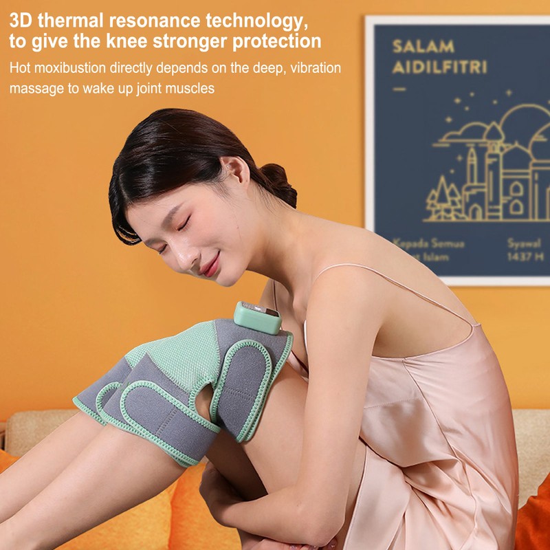 Knee Massager Heating Vibration Massager Knee Brace Heated Massaging Knee
