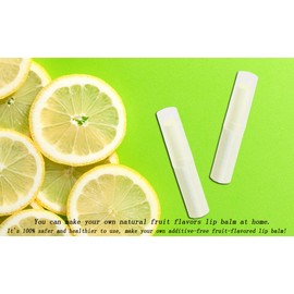 Mini Skater 10 Pcs 0.14oz Empty Flavored Lip Balm Container Tubes Non-Toxic Plastic Homemade Moisturizing Lip Stick with Caps Bulk Fit for Girls Women Adult DIY Making Supplies (Beige)