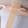 Hoite Small Wooden Beveled Inkle Weaving Shuttle, Handcrafted Knitting Loom