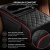 Car Center Console Armrest Cushion with Storage – PU Leather