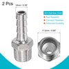sourcing map Hose Nozzle Hose Connector 10 mm AD x