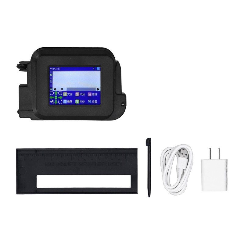 Handheld Inkjet Printer Gun Portable Mini LED Touch Screen for