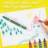 Lucky Art Crayonology 80 Count Single Color Crayons Bulk Pack