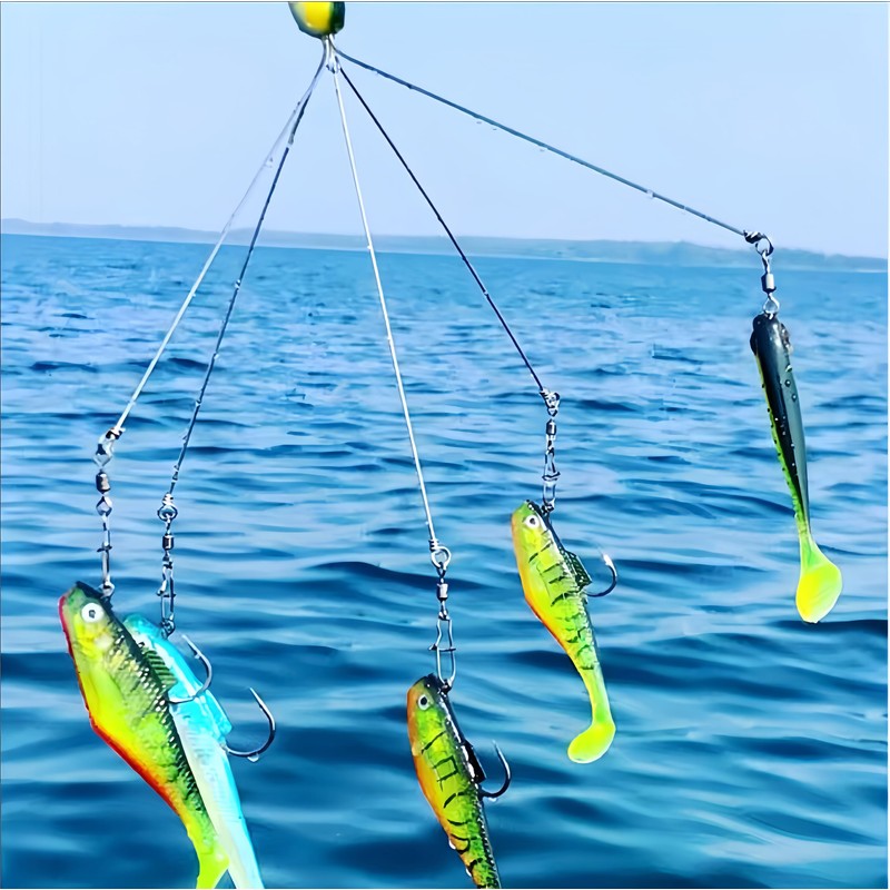 KULPORT Alabama Rig for Bass Fishing - 6PCS Umbrella A-Rig