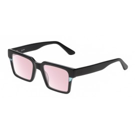 Reptile Leatherback Pink Tint FL-41 Glasses Black Crystal Blue Men Women Light Sensitivity Migraine Glasses FL41 Photophobia