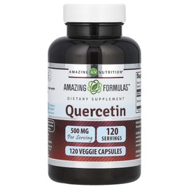 Amazing Nutrition Quercetin 500mg Veggie Capsules 120 Tablets, 6 Pieces / 어메이징뉴트리션 퀘르세틴 500mg 베지캡슐 120정, 6개