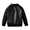 Nivne Tco Toddler Boy Leather Jacket - Stylish Black Drop