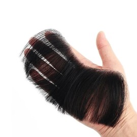 Men's Bangs Wig Middle-Aged Cover Hair Extensions (WFHFK71) / 붙이는 남자 앞머리가발 중년 커버 헤어뽕 붙임머리 (WFHFK71)