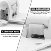 1/2" Overlay Cabinet Door Hinges White, 6 Pack (3 Pairs)