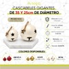 Artego Cascabeles navideños Gigantes Set 2 Piezas Metal Pie de