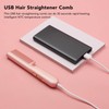 USB Hair Straightener Comb Multifunction Dual Use Portable Electric Hair