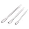 sourcing map Micro Scoop Stainless Steel Reagent Sampling Lab Spoon