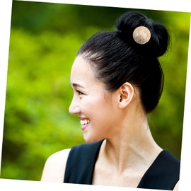 Mikinona 1pc Lollipop Shape Hairpin for Women Girls Vintage Hair for Updos Gold Decorative Bun Pin Fashionable Accessory for Special Occasions