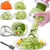 MOOREDLIFE Spiral Slicer 4 in 1 Vegetable Cutter, Hand Spiral
