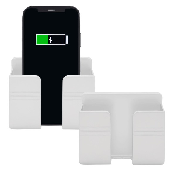 TiciKim 2PCS Wall Mount Phone Holder Adhesive Cell Phone Holder