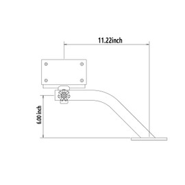Brocraft Deck Mount Trolling Motor Bracket/Outboard Motor Mount