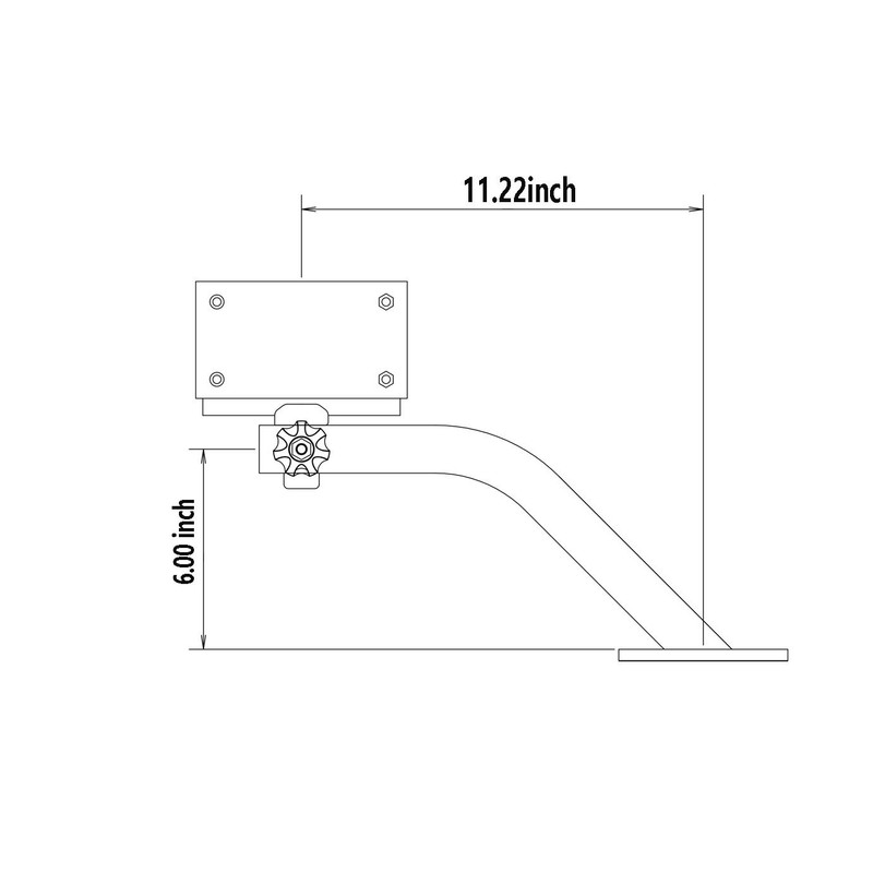 Brocraft Deck Mount Trolling Motor Bracket/Outboard Motor Mount