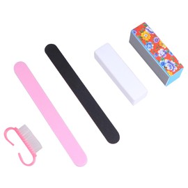 minkissy 10pcs Nail Files Practical Polishing Buffers Nail Grinding Bar Sanding Nail File Manicure Tool Random Color