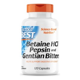 Clorhidrato de betaína Hcl USA importado, 120 cápsulas, original