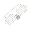 Faucet Storage Shelf Aluminum Plastic Two Containers with Towel Rod