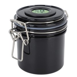 Tanque de Almacenamiento de Pegamento para Pestañas, 250ml Termómetro Higrómetro Contenedor de Pegamento para Pestañas, Suministros para Pestañas de Injerto (BLACK)