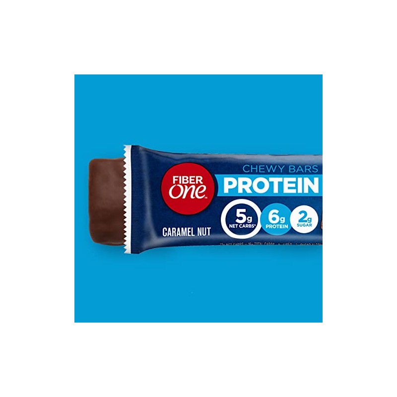 Fiber One Protein Barras masticables, nuez de caramelo