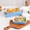 MALACASA Porcelain Baking Dish Set of 4 Bakeware Set Rectangular/Ov