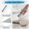 Stainless Steel Dough Scraper, 11 x 15 cm Kitchen Scraper,