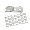 Fonowx 50Pcs Ceiling Mount Brackets Straight or Curved Curtain Curtain
