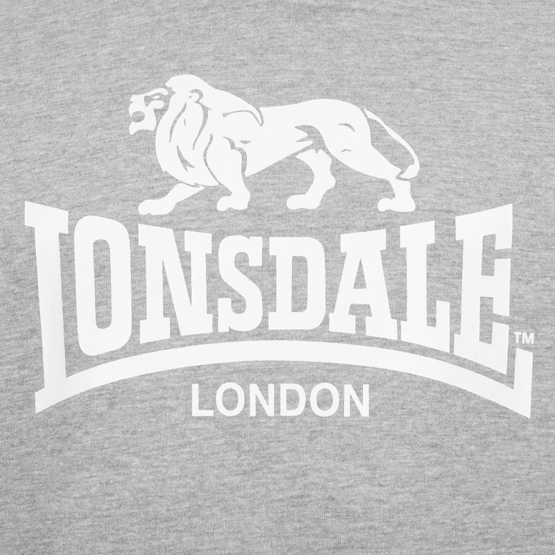 Lonsdale Fremington Hoodie Men's Hoodie Grey, Marl Grey
